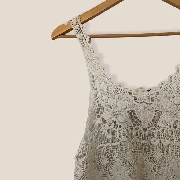 Double Zero Crochet Cotton Top - Picture 2 of 6